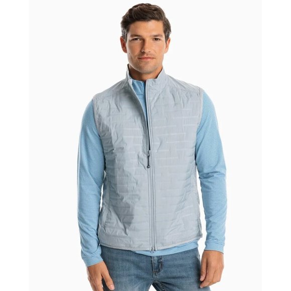 Southern Tide Men's Dark Grey Abercorn Performance Puffer Vest XXL 2XL $138 - Picture 4 of 13